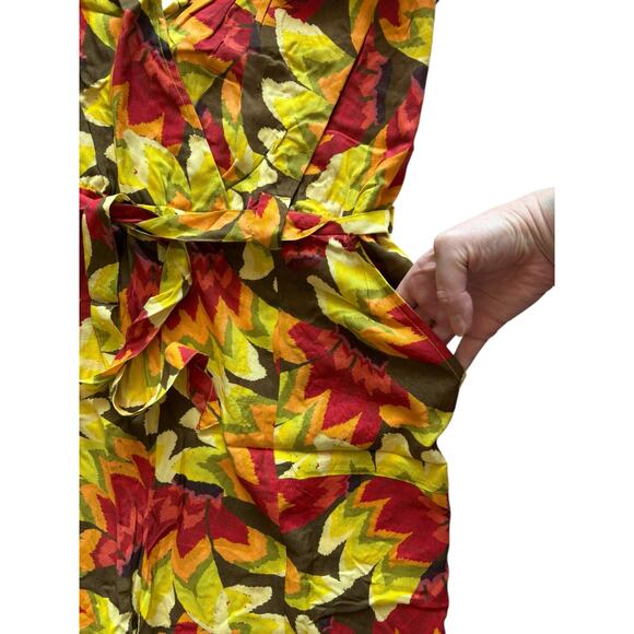 FARM RIO X ANTHROPOLOGIE FRUIT PRINT HALTER JUMPSUIT NWT SIZE LARGE - Picture 4 of 11